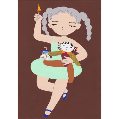 丸山一葉「アルコールダンス」原画作品
