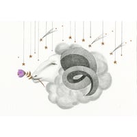 河井いづみ「おひつじ座Ⅱ（星座）」  izumi kawai  原画