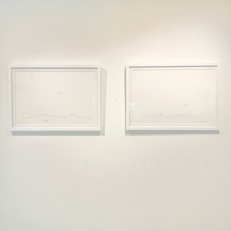 OTA Minami「ドローイングii( 海 ) 」版画