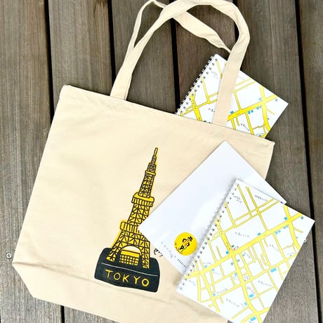 安西水丸グッズ「東京タワーBAG」