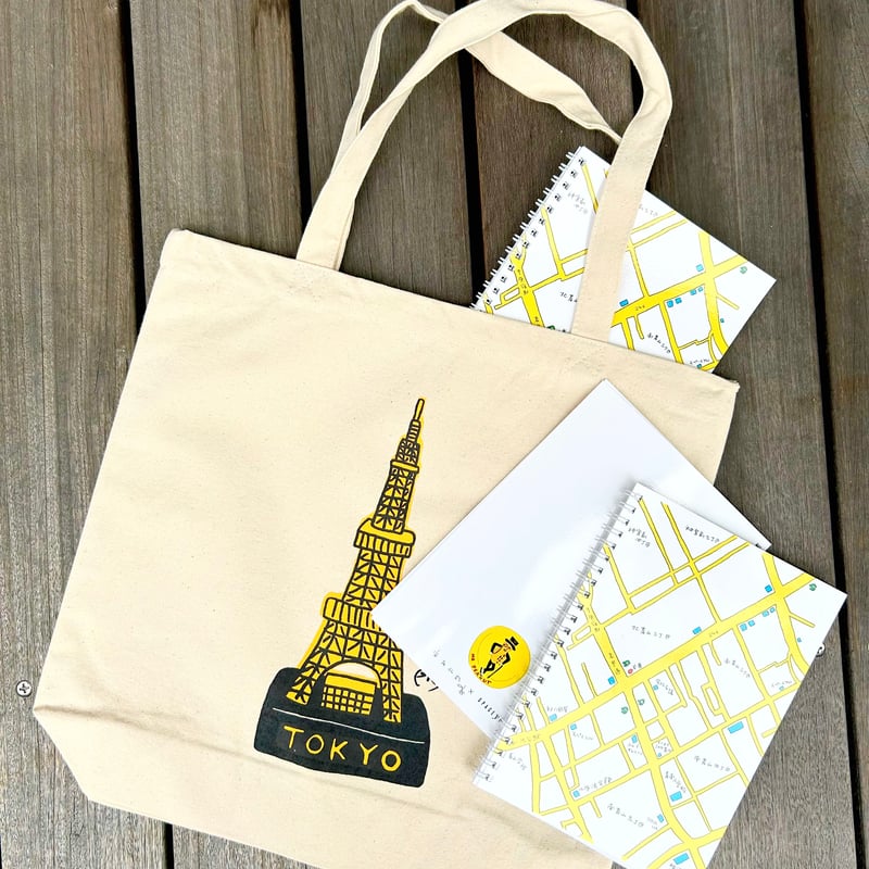 安西水丸グッズ「東京タワーBAG」 | SPACE YUI online shop