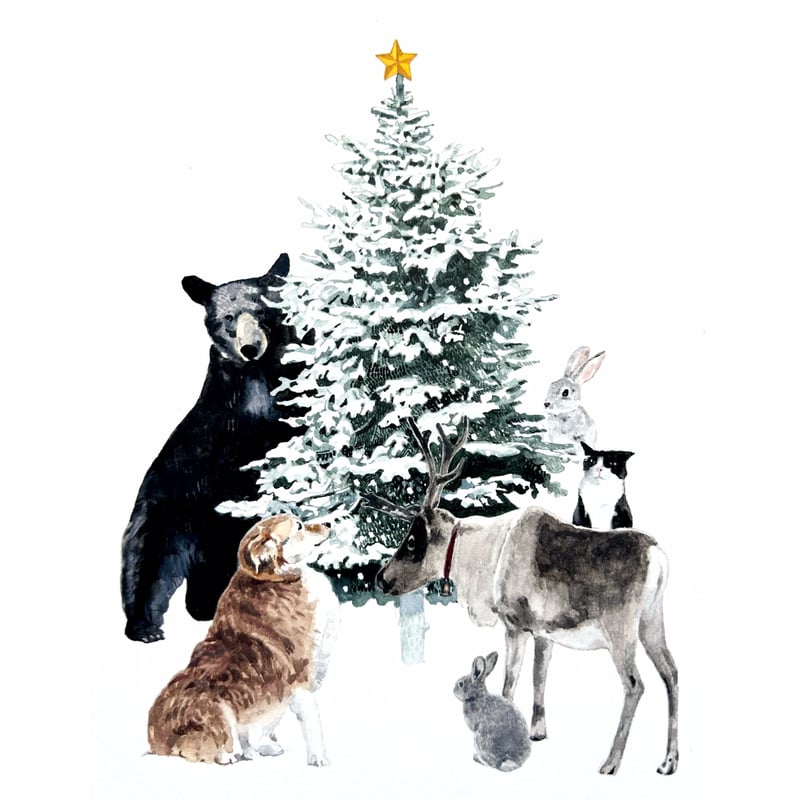 荻原美里「Christmas Day / クリスマス」原画 ogihara misato |