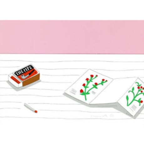 安西水丸「花のカード」