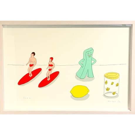 安西水丸「サーフィン」mizumaru anzai