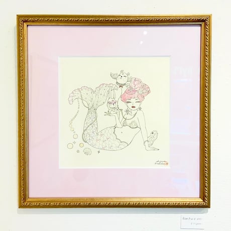 須川まきこ「すみれ色のマーメイド」原画 sugawa makiko