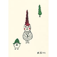 山田博之「てのひらよりもこし」原画 hiroyuki yamada