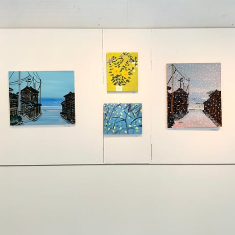 小池アミイゴ「輪島市門前町黒島の夏」原画
