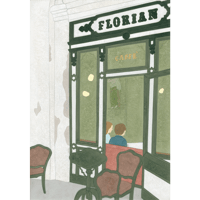 川上和生「FLORIAN CAFFE   」原画作品