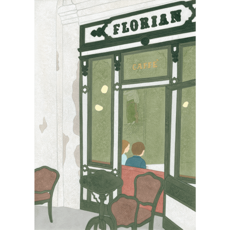 川上和生「FLORIAN CAFFE   」原画作品