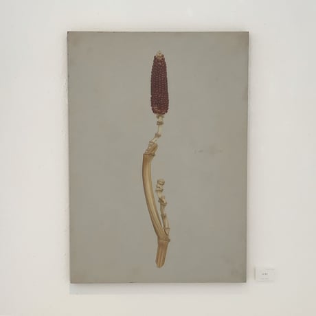 チカツタケオ「赤い実 2」原画  chikatsu takeo