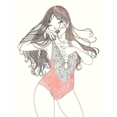 須川まきこ「メゾンボディと新しい恋」原画 sugawa makiko