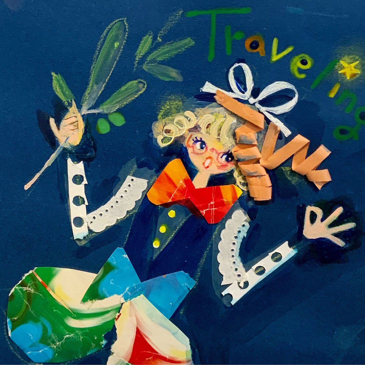 未使用　60〜70年代オリジナル　田村セツコ　ハンカチ　A 当時物 未使用 昭和レトロ 60〜70年代オリジナル 田村セツコ ハンカチ