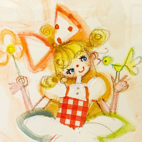 田村セツコ「ひみつのささやき」原画  tamura setsuko