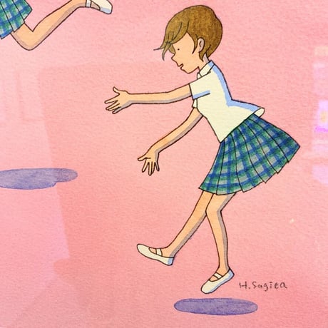 杉田比呂美「ダンス部」原画作品