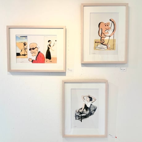 南伸坊「ダリ・バルテュス」原画