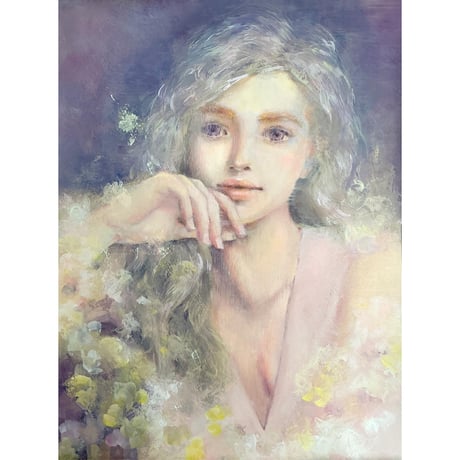 吉村奈穂子「bluish purple」（原画）