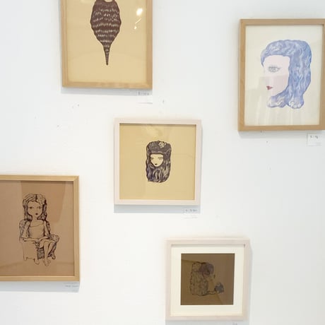 中村幸子「白い花かざり」  原画