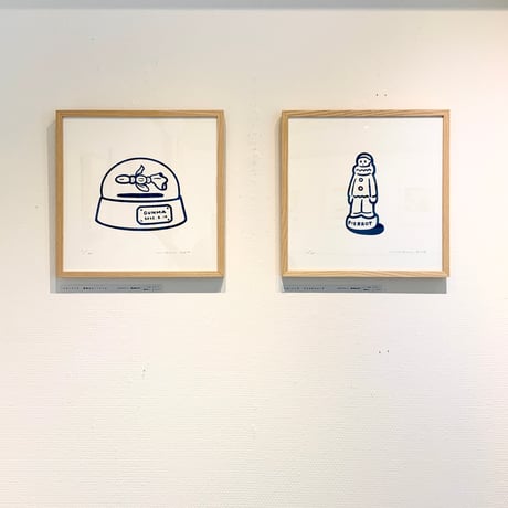 OTA Minami「ドローイング 群馬のスノードーム」版画