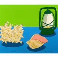 安西水丸「貝殻とランプ」mizumaru anzai