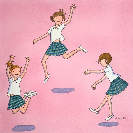 杉田比呂美「ダンス部」原画作品