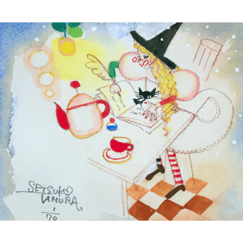 田村セツコ「締切なので」版画作品 | SPACE YUI online shop