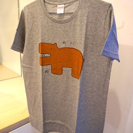 安西水丸Tシャツ「カバ」