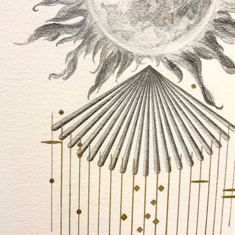 河井いづみ「公転と光線」  izumi kawai  原画