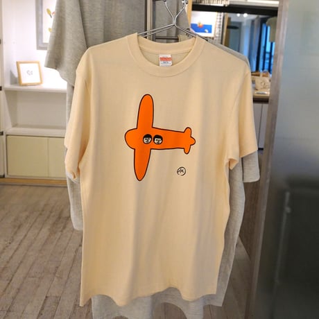 安西水丸Tシャツ「ひこうき」