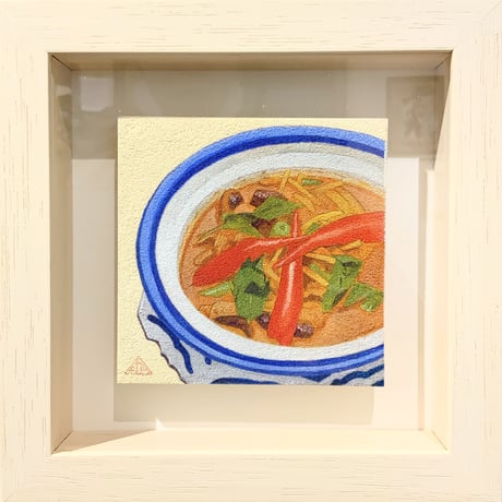 チカツタケオ「20060109 3本の唐辛子」原画  chikatsu takeo