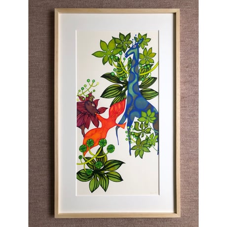 木村晴美「ヤツデの庭 」原画