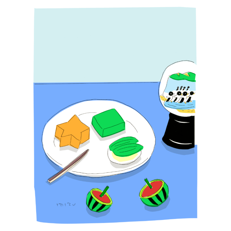 安西水丸「ゼリー菓子とスノードーム」mizumaru anzai | SPACE