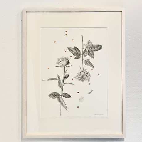 河井いづみ「すれ違う雨粒」  izumi kawai  原画
