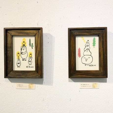 山田博之「水分補給は大切」原画 hiroyuki yamada