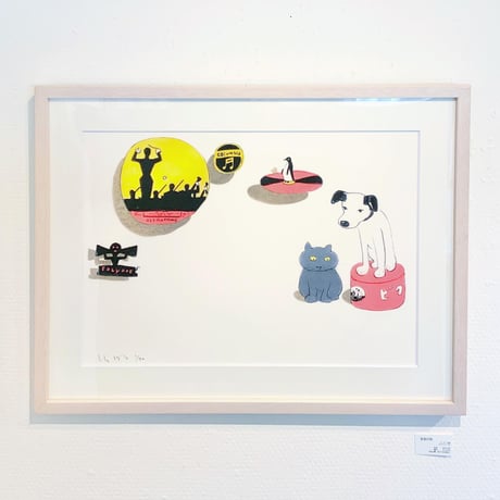 南伸坊「音楽の秋」版画