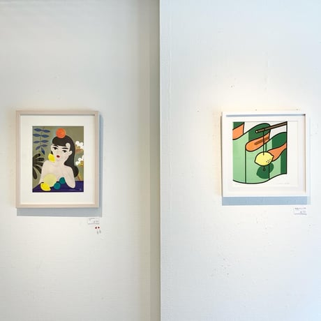 中村桃子「a cloudy day」版画作品