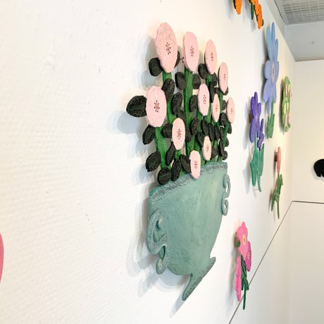 そで山かほ子 「花束（ピンク）」