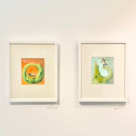 松本圭以子「サーフィンの気分」原画作品