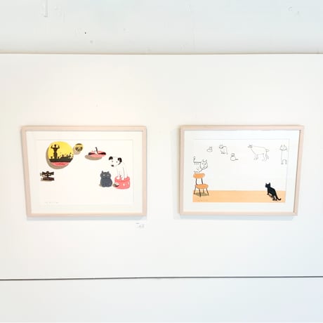 南伸坊「音楽の秋」版画