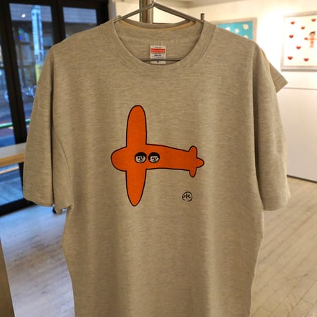 安西水丸Tシャツ「ひこうき」