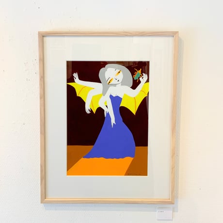 丸山一葉「こうもり」原画作品