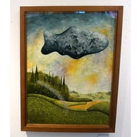 星野哲朗「通り雨」hoshino tetsuro（原画）