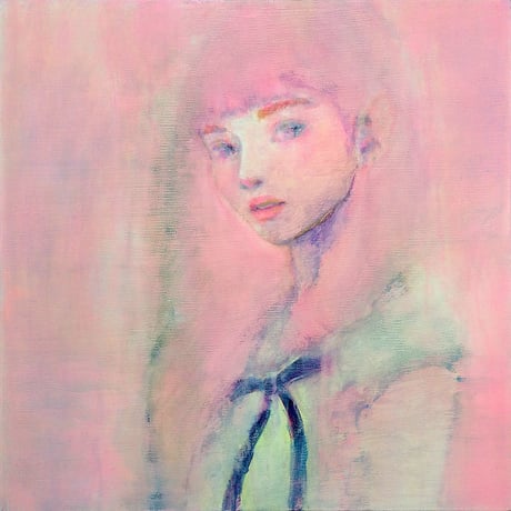 吉村奈穂子「紺色のリボン」（原画）