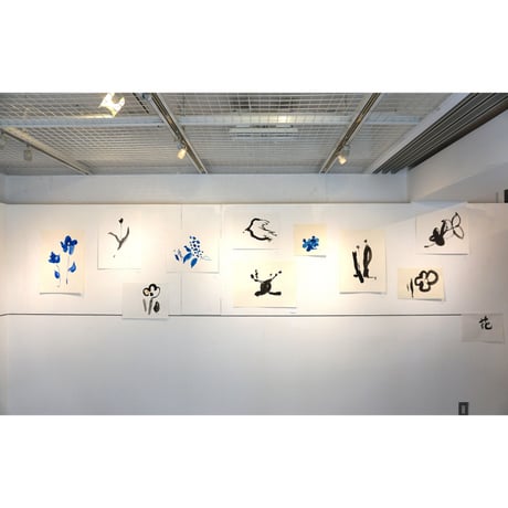 手島加江「青くて大きい」（原画）tejima kae