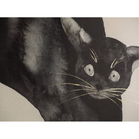 ミヤギユカリ「黒猫」原画