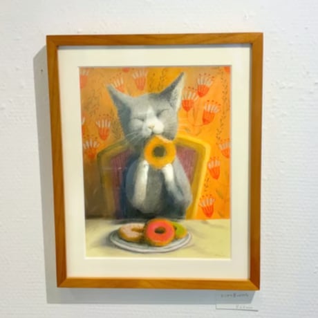 松本圭以子「どれからたべようかな。」原画作品