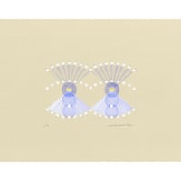 河井いづみ「涙とまばたき」リトグラフ