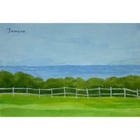 民野宏之 「空・柵・海」原画
