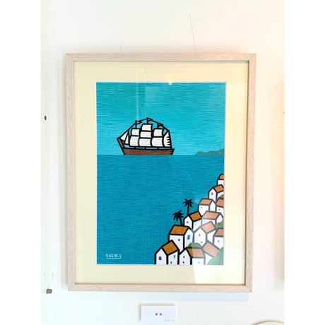 山崎杉夫「船旅」yamazaki sugio