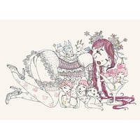 須川まきこ「密な時間　２」原画 sugawa makiko
