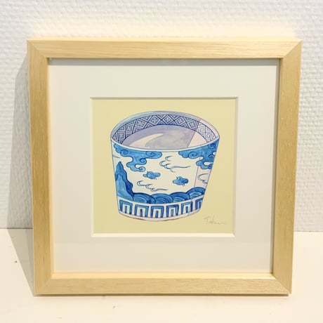 藤本巧「千鳥そば猪口」fujimoto takumi 原画